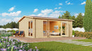 Fjordholz Gartenhaus Modell Davos 44 B