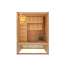 Karibu Gartensauna "Saunahaus Laguna" 5 Personen 9 kW Ofen (finnisch) + Steuergerät HUUM WIFI