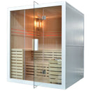 Mazur MO-EA4 WEISS Trockensauna mit HARVIA-Ofen 6 kW 180 x 160 x 200 cm