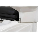 Weelko EASE Elektrisches Pedispa mit 2 Motoren, gepolstert in PU, Schwarz