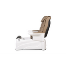 Weelko EASE Elektrisches Pedispa mit 2 Motoren, gepolstert in PU, Beige.