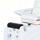 Weelko EASE Elektrisches Pedispa mit 2 Motoren, gepolstert in PU, Weiß