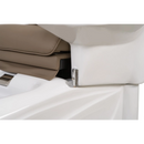 Weelko EASE Elektrisches Pedispa mit 2 Motoren, gepolstert in PU, Beige.