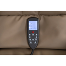 Weelko EASE Elektrisches Pedispa mit 2 Motoren, gepolstert in PU, Beige.