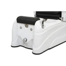 Weelko EASE Elektrisches Pedispa mit 2 Motoren, gepolstert in PU, Schwarz