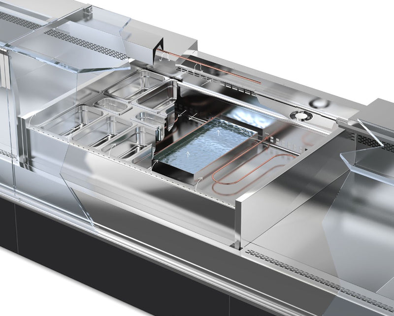 NordCap hot counter ENIXE EN450 Hot Combi, L 1250