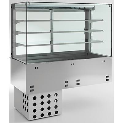 AfG Berlin Euk3gn-ew Einbau Umluft-kühlvitrine 3 Gn 1/1 Kundenseitig Geschlossen