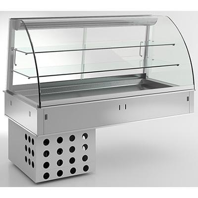 AfG Berlin Euk4gn-w Einbau Umluft-kühlvitrine, 4 Gn 1/1