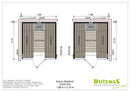 Butenas Innensauna ESPOO STAR Glasfront