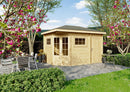 Fjordholz 5-Eck Gartenhaus Modell Evelyn 2D