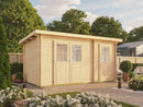 Fjordholz Pultdach Gartenhaus Modell Ezra 2H