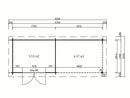 Fjordholz Pultdach Gartenhaus Modell Ezra 2J