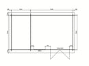 Fjordholz Pultdach Gartenhaus Modell Ezra 4O