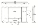 Fjordholz Pultdach Gartenhaus Modell Ezra 3K