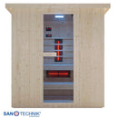 Sanotechnik LAHTI Außensauna + Infrarotkabine für 5-6 Personen 198x181,5x202,2 cm