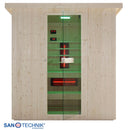 Sanotechnik LAHTI Außensauna + Infrarotkabine für 5-6 Personen 198x181,5x202,2 cm