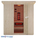 Sanotechnik LAHTI Außensauna + Infrarotkabine für 5-6 Personen 198x181,5x202,2 cm