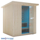 Sanotechnik LAHTI Außensauna + Infrarotkabine für 5-6 Personen 198x181,5x202,2 cm
