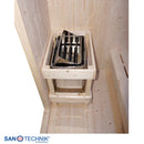 Sanotechnik LAHTI Außensauna + Infrarotkabine für 5-6 Personen 198x181,5x202,2 cm