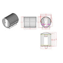 Sanotechnik - NYBORG L Außensauna für 6 Personen 194,2x244,9x194,9 cm