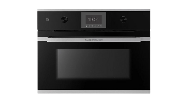 Kueppersbusch Compact-BO, Schwarz, Glasblende, ohne Designkit, TFT-Display, Drehknebel, 10 Fkt