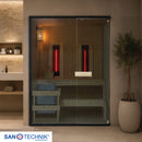 Sanotechnik GLACIER L Sauna+Infrarotkabine 150x120x200 cm