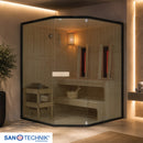 Sanotechnik GLACIER XL Sauna+Infrarotkabine 150x150x200 cm