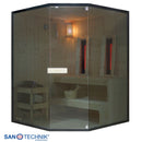 Sanotechnik GLACIER XL Sauna+Infrarotkabine 150x150x200 cm