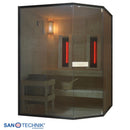 Sanotechnik GLACIER XL Sauna+Infrarotkabine 150x150x200 cm