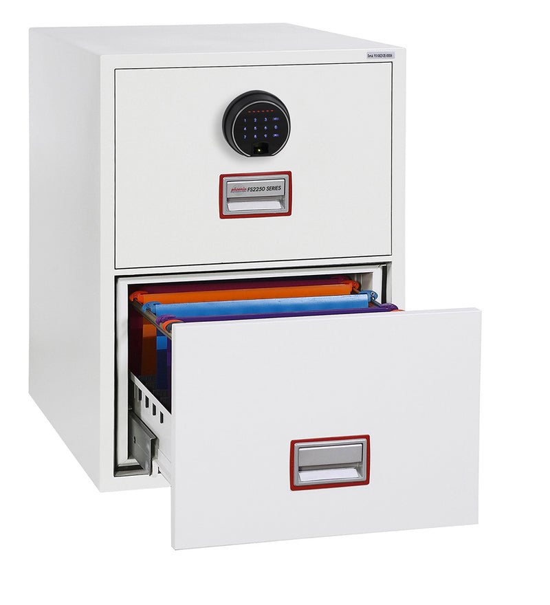 Phoenix World Class Vertical Fire File FS2252F 2-Schubladen-Akteneinrichtung mit Fingerabdruckschloss