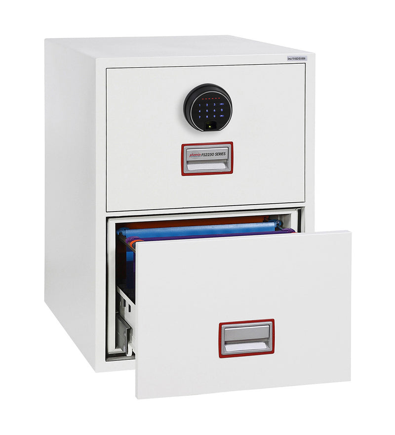 Phoenix World Class Vertical Fire File FS2252F 2-Schubladen-Akteneinrichtung mit Fingerabdruckschloss