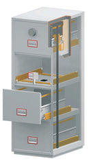 Phoenix World Class Vertical Fire File FS2254E 4-Schubladen-Akteneinrichtung mit Elektronikschloss