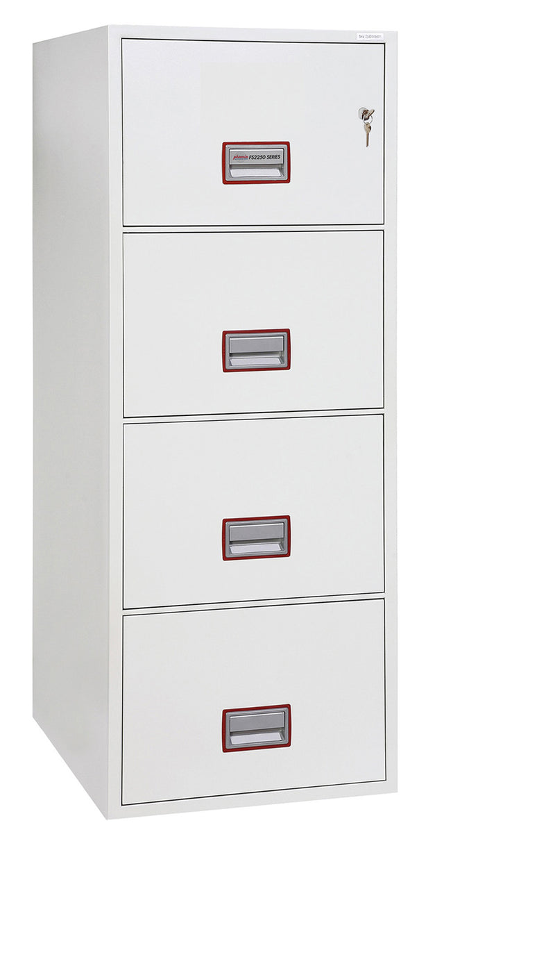 Phoenix World Class Vertical Fire File FS2254K 4-Schubladen-Akteneinrichtung mit Schlüsselschloss