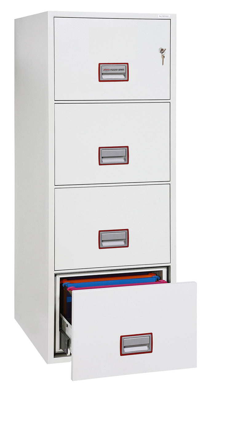 Phoenix World Class Vertical Fire File FS2254K 4-Schubladen-Akteneinrichtung mit Schlüsselschloss