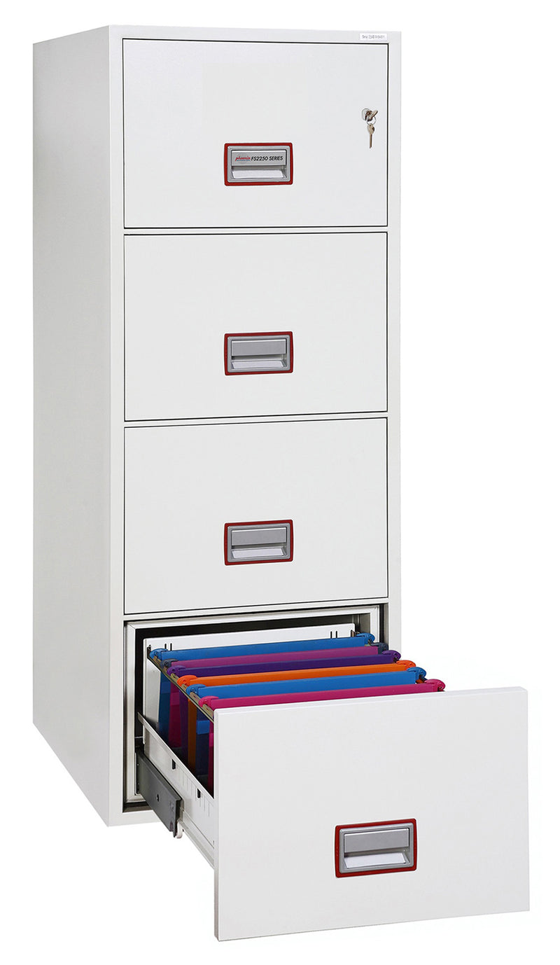 Phoenix World Class Vertical Fire File FS2254K 4-Schubladen-Akteneinrichtung mit Schlüsselschloss