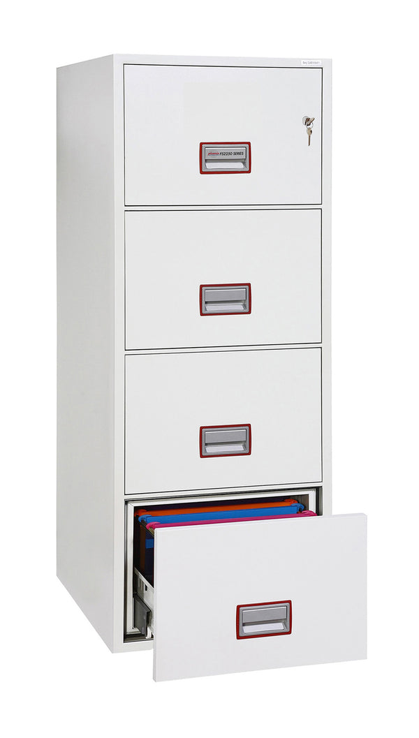 Phoenix World Class Vertical Fire File FS2254K 4-Schubladen-Akteneinrichtung mit Schlüsselschloss