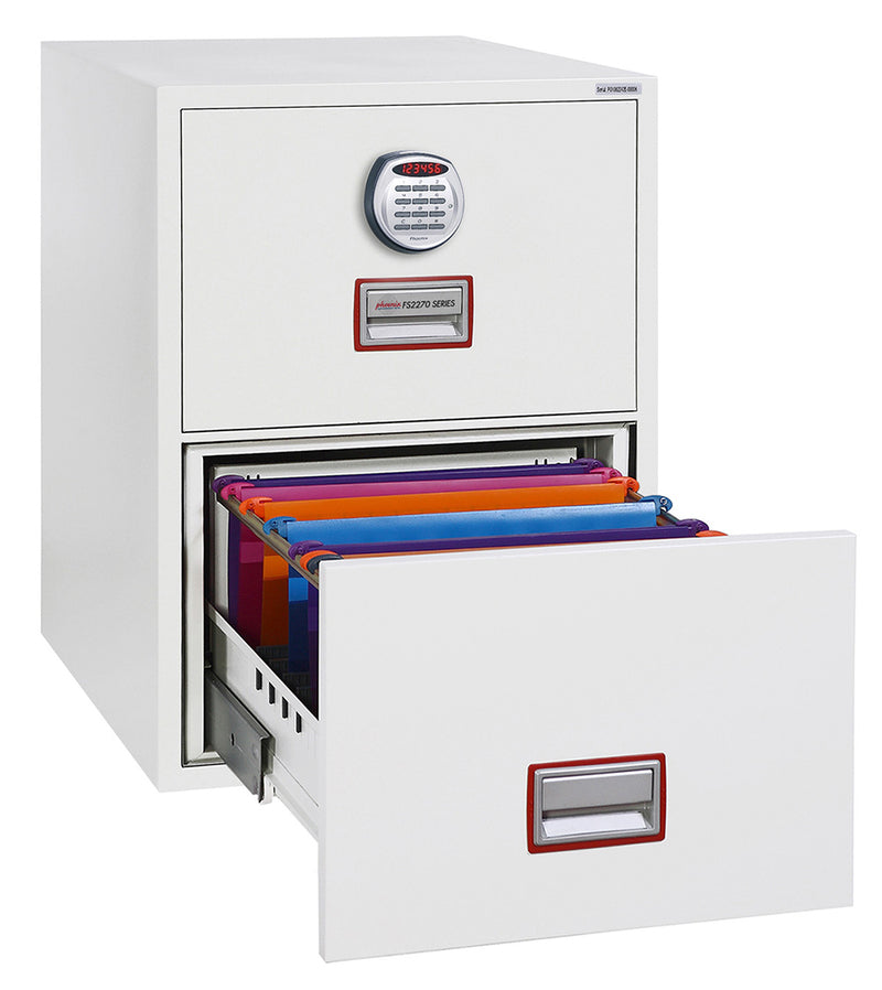 Phoenix World Class Vertical Fire File FS2272E 2-Schubladen-Aktenkabinett mit Elektronikschloss