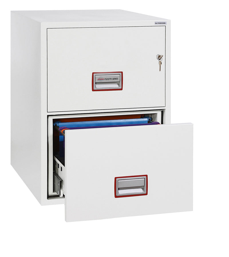 Phoenix World Class Vertical Fire File FS2272K 2-Schubladen-Aktenkabinett mit Schlüsselschloss