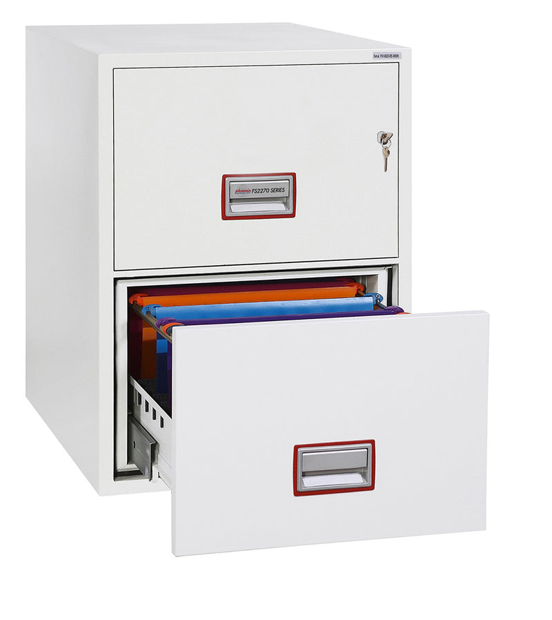 Phoenix World Class Vertical Fire File FS2272K 2-Schubladen-Aktenkabinett mit Schlüsselschloss