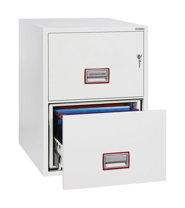 Phoenix World Class Vertical Fire File FS2272K 2-Schubladen-Aktenkabinett mit Schlüsselschloss