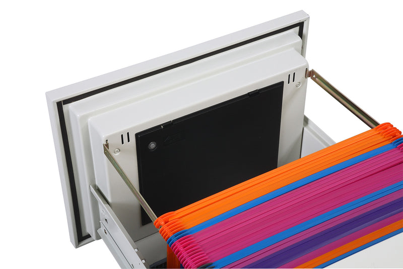 Phoenix World Class Vertical Fire File FS2274K 4-Schubladen-Aktenkabinett mit Schlüsselschloss