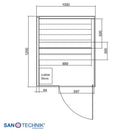 Sanotechnik FALUN S Sauna 100x120x200 cm