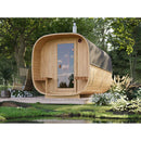 Fjordholz Barrel Sauna Model Quadro 400 cm 2-Room