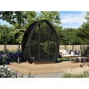Fjordholz Barrel Sauna Model Luxe-1 Plus Black Edition