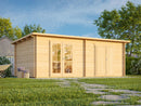 Fjordholz Pultdach Gartenhaus Modell Ezra 2P