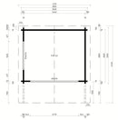 Fjordholz Gartenhaus Modell Kim 70 A