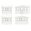Fjordholz Gewächshaus aus Holz Modell 28 C