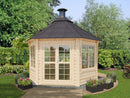 Fjordholz 6-Eck Grillpavillon Modell Hannes 9,0 m²