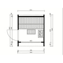 Fjordholz Sauna House Model Box Size XXS Black