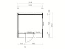 Fjordholz Gartenhaus Modell Donny Office 44 A